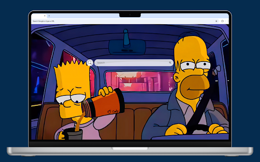 Simpsons Chill Drive Live Wallpaper screenshot