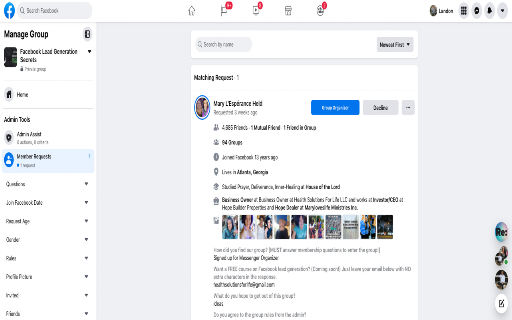 Group Organizer screenshot
