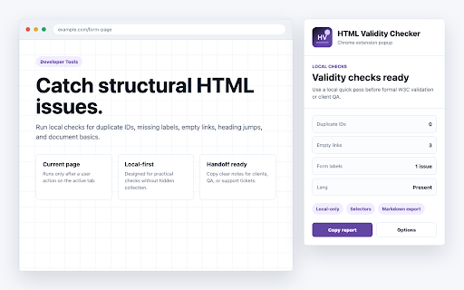 HTML Validity Checker screenshot