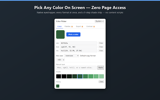 Color Picker: Eyedropper & Palettes screenshot