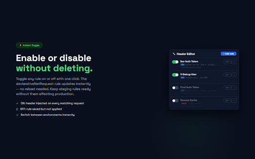 HeaderSmith — Modify HTTP Request & Response Headers screenshot