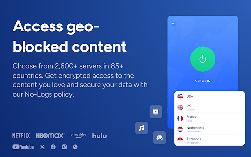 Free VPN for Chrome - VPN Proxy VeePN screenshot