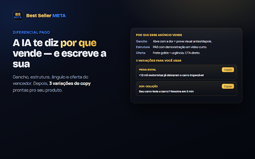 Best Seller META — Ad Library Miner screenshot