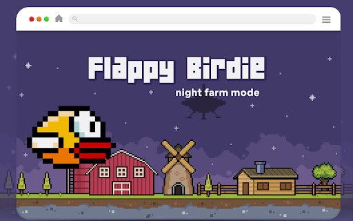 flappy birdie (night farm mode) screenshot