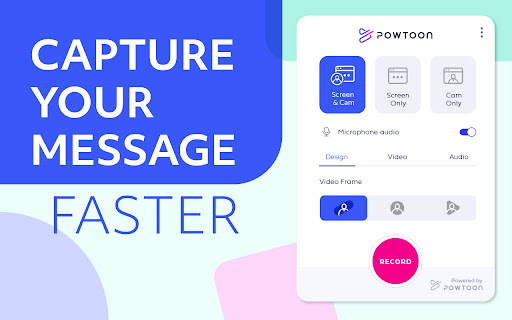 Powtoon Capture - Screen and Webcam Recorder screenshot