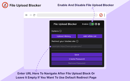 File Upload Blocker screenshot