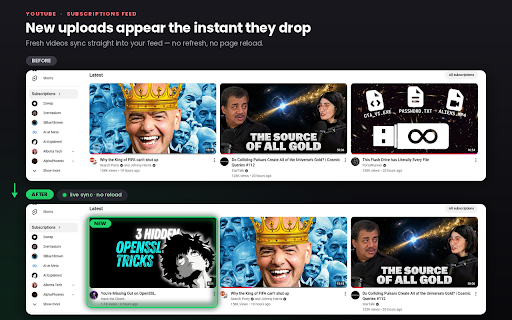 YouTube Auto Feed screenshot