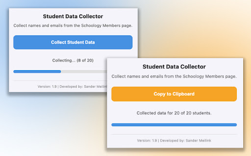 Schoology Student Collector screenshot