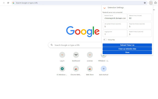 YSoft SAFEQ Chrome Print screenshot
