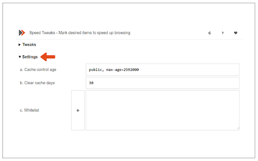 Speed Tweaks screenshot