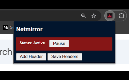 Netmirror Extension screenshot