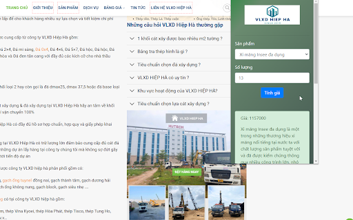 VLXD Hiệp Hà screenshot