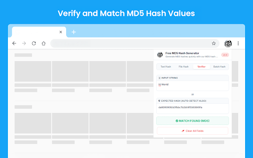 Free MD5 Hash Generator screenshot