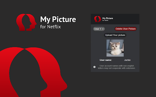 MyPicture for Netflix: custom profile picture screenshot
