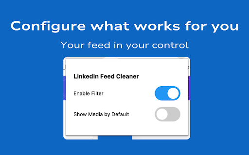 Clean your Linkedin feed screenshot