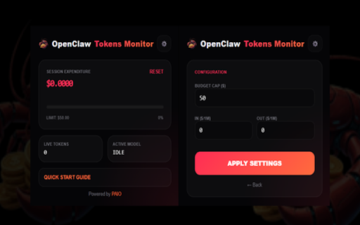 OpenClaw Token Monitor screenshot