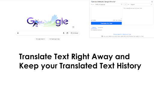 Translate Online for Google Chrome™ screenshot