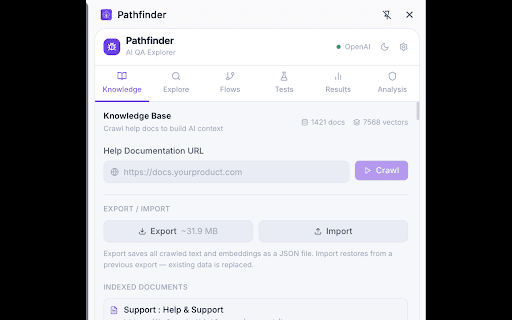 Pathfinder - Automated UI Test Crawler screenshot