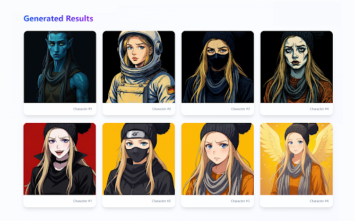 AI Character Generator screenshot