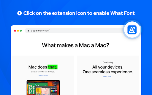 What font - font finder screenshot