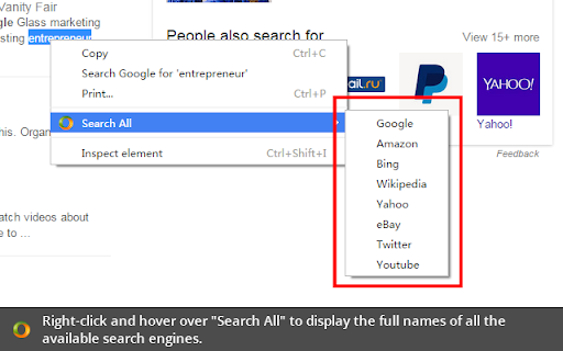 Search All screenshot
