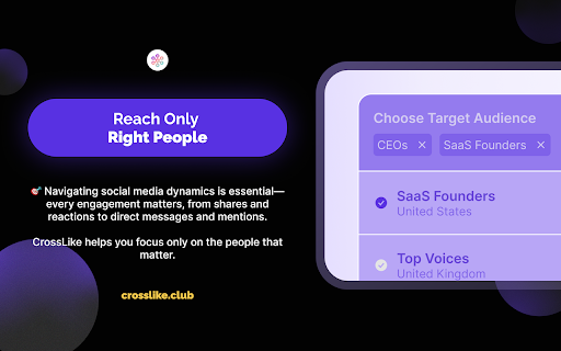 CrossLike.club – AI-powered growth assistant screenshot