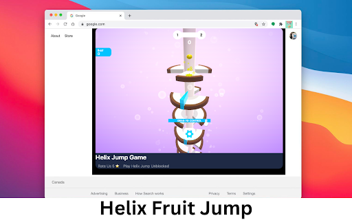 Helix Fruit Jump Game screenshot