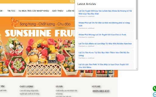 Sunshine Fruit screenshot