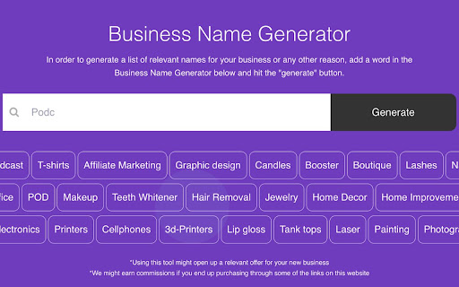 Name Fatso - Business Name Generator screenshot