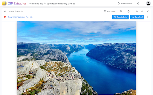 ZIP Extractor screenshot