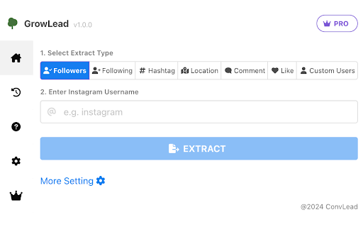 GrowLead - Email Extractor and Scraper for IG screenshot