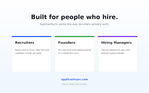 ApplicantSync: LinkedIn Applicant Exporter screenshot