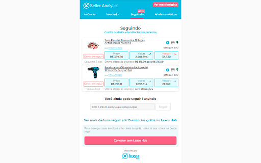 Seller Analytics by Lexos screenshot