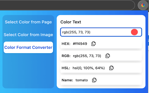Color Picker - Web Development screenshot