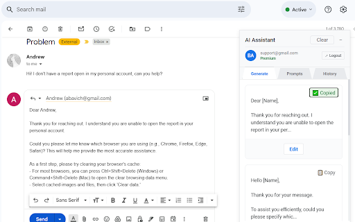 GPT.ga – Email & Messenger ChatGPT Support screenshot