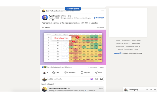 AI assistant for Linkedin screenshot
