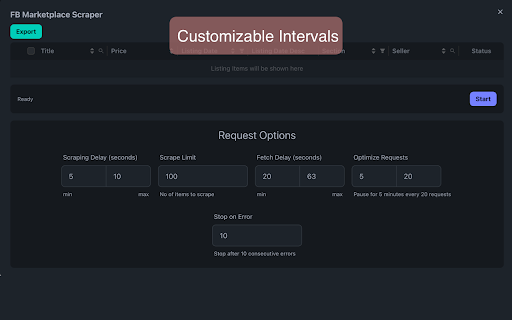 Marketplace Scraper – Extract & Export Products to CSV screenshot