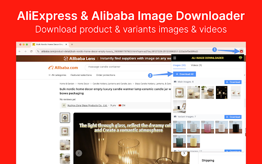 AliExpress Image Downloader - Download AliExpress product images & videos screenshot