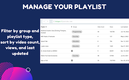 PocketTube: Youtube PlayList Manager screenshot