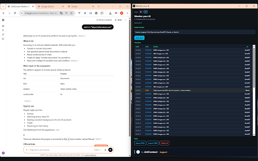Monitor your AI 1.0.0 screenshot