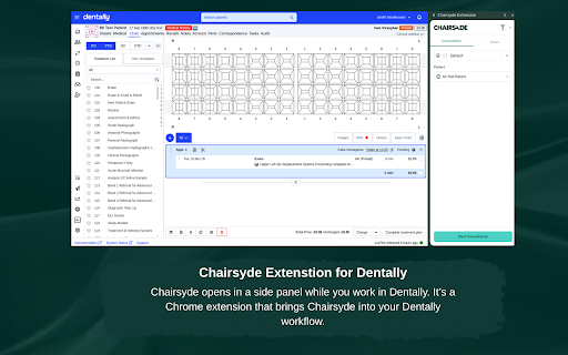 Chairsyde Extension screenshot