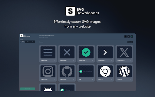 SVG Downloader screenshot