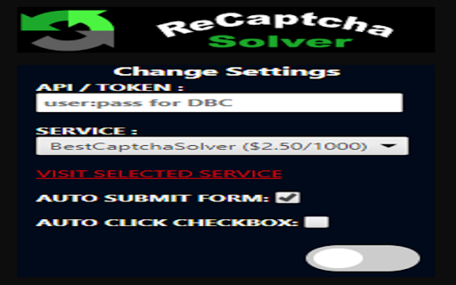 ReCaptcha Solver screenshot