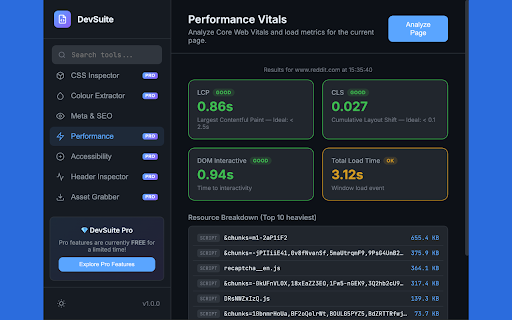 DevSuite - 25+ Web Developer Tools & API Tester screenshot