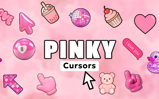 Pinky Cursor - Cute Aesthetic Cursor for Chrome screenshot