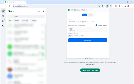 Contacts & Group Number Export for WhatsApp, WA Number Saver screenshot