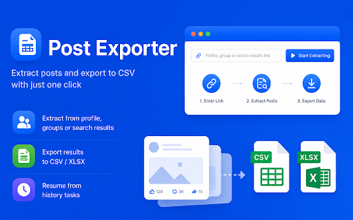 Posts Exporter for Facebook screenshot