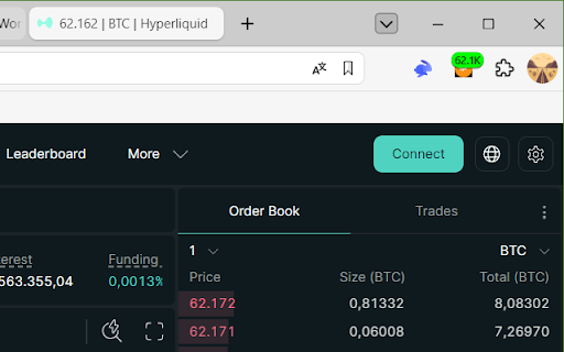 Bitcoin Crypto Price Widget screenshot