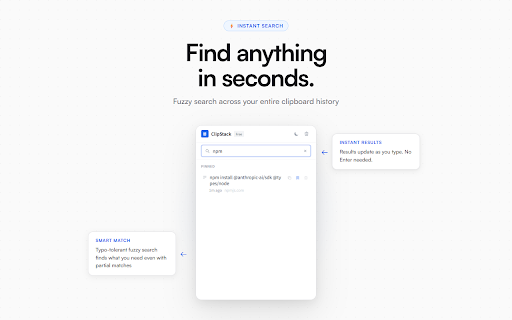 Clipboard Manager & Text Snippets — ClipStack screenshot