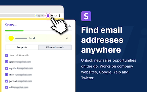 Email Finder by Snov.io screenshot